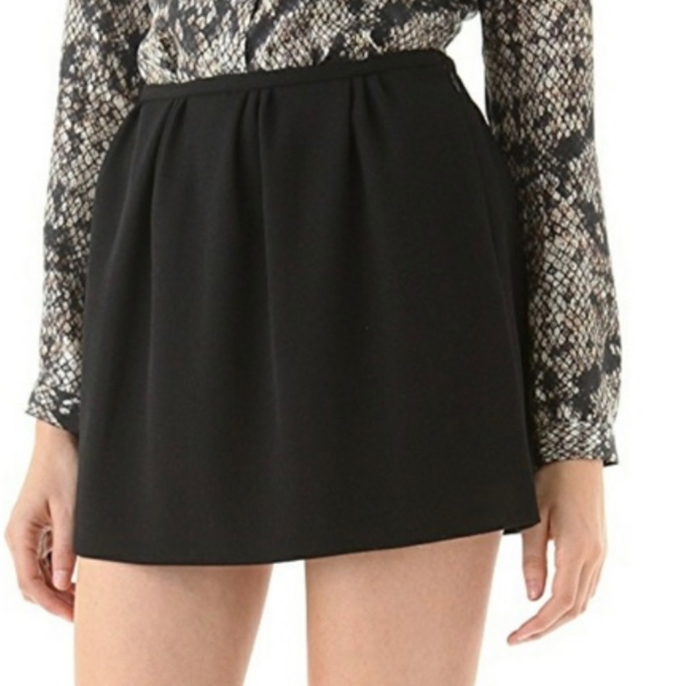 Theory wool mini skirt